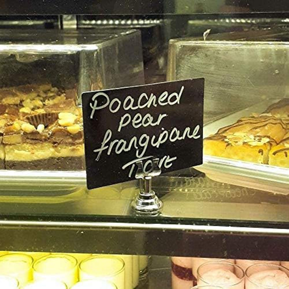 Label Clip Metal Pack of Wedding Place Card Table Numbers Holders for Restaurants, Cafes and Cake Shops image number 2