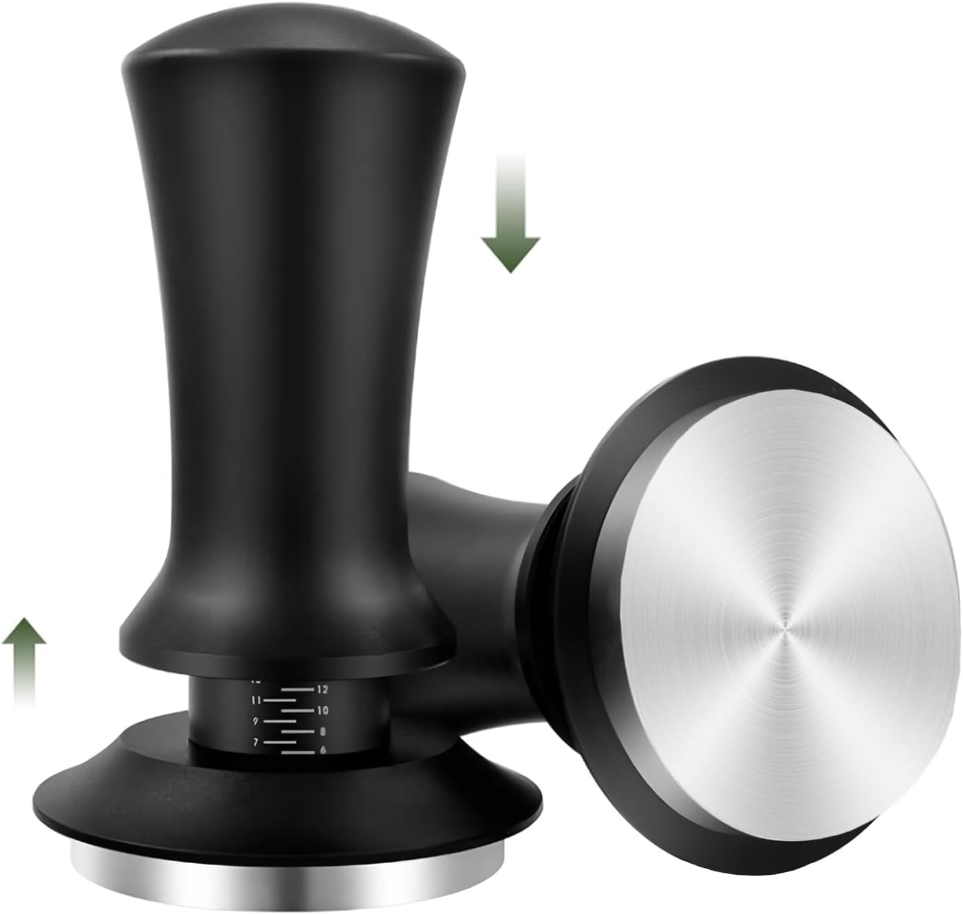 58Mm Coffee Tamper, Calibrated Spring Loaded Tamper, Stainless Steel Espresso Tamper, Espresso Hand Tamper with Scale, for Espresso Machine Compatible with 58Mm Portafilter image number 4