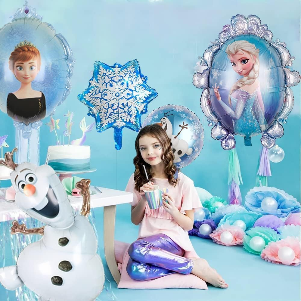 10 PCS Frozen Theme Party Balloons Pack, Frozen Party Decorations Balloon for Party Supplies image number 5