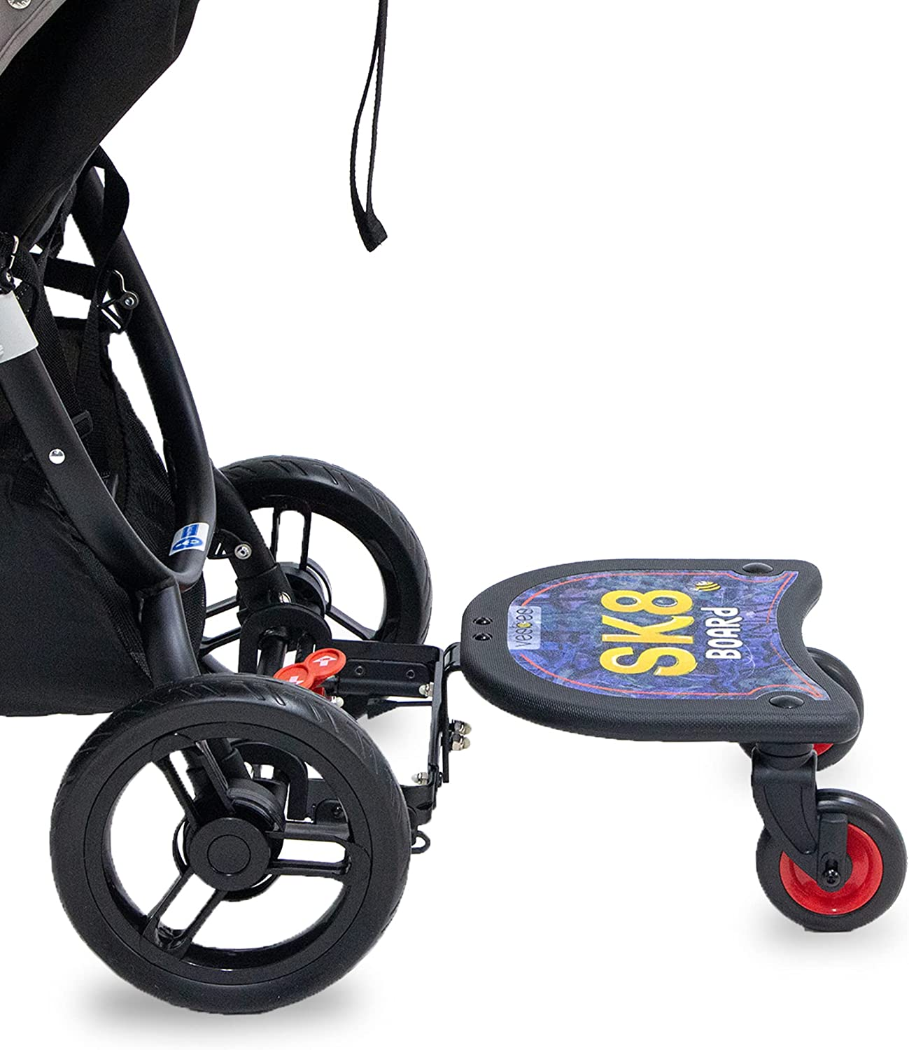 Veebee Valcobaby Ride on Stand SK8 Board, Black
