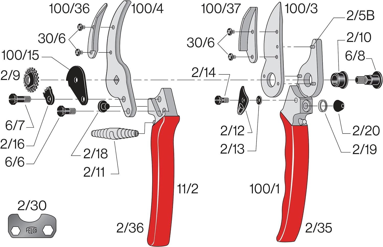 Felco Cut & Hold Roses and Flowers Pruning Shear image number 1