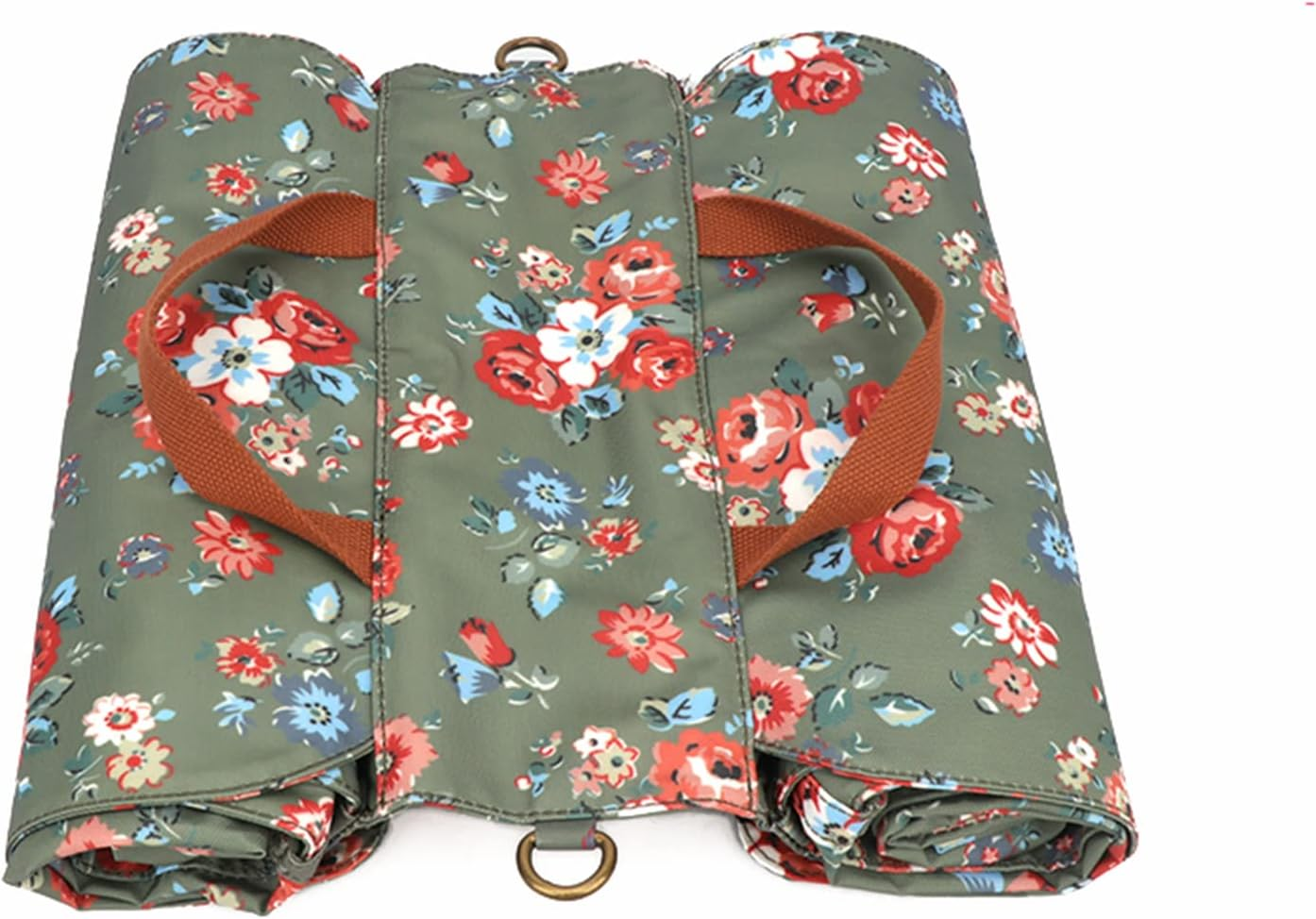 Tourbon Canvas Bike Bags Rear Rack Roll-Up Bicycle Double Panniers Waterproof image number 6