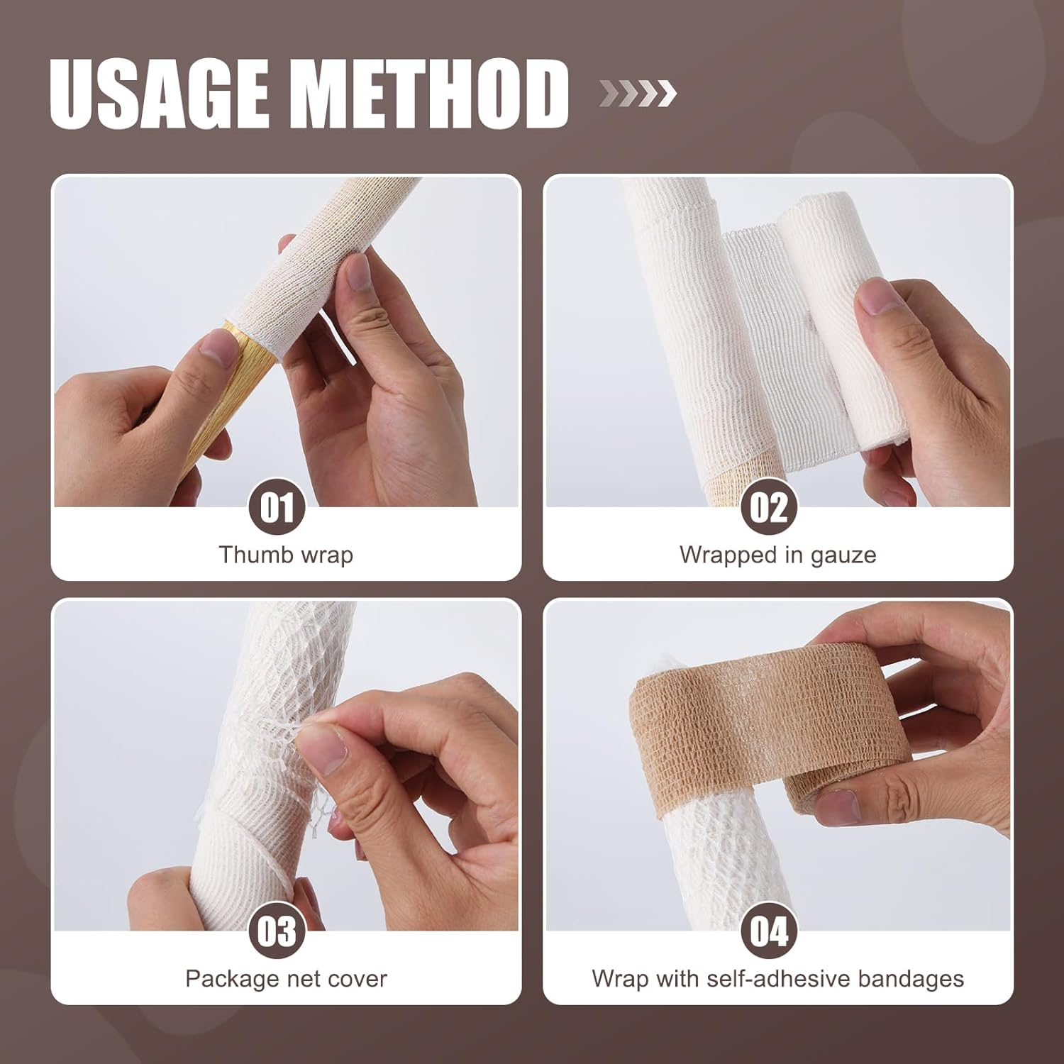 Dog Tail Protector Dog Ends Starter Pack Happy Tail Dressing Vet Wrap for Dog Cat Pet Animals image number 3