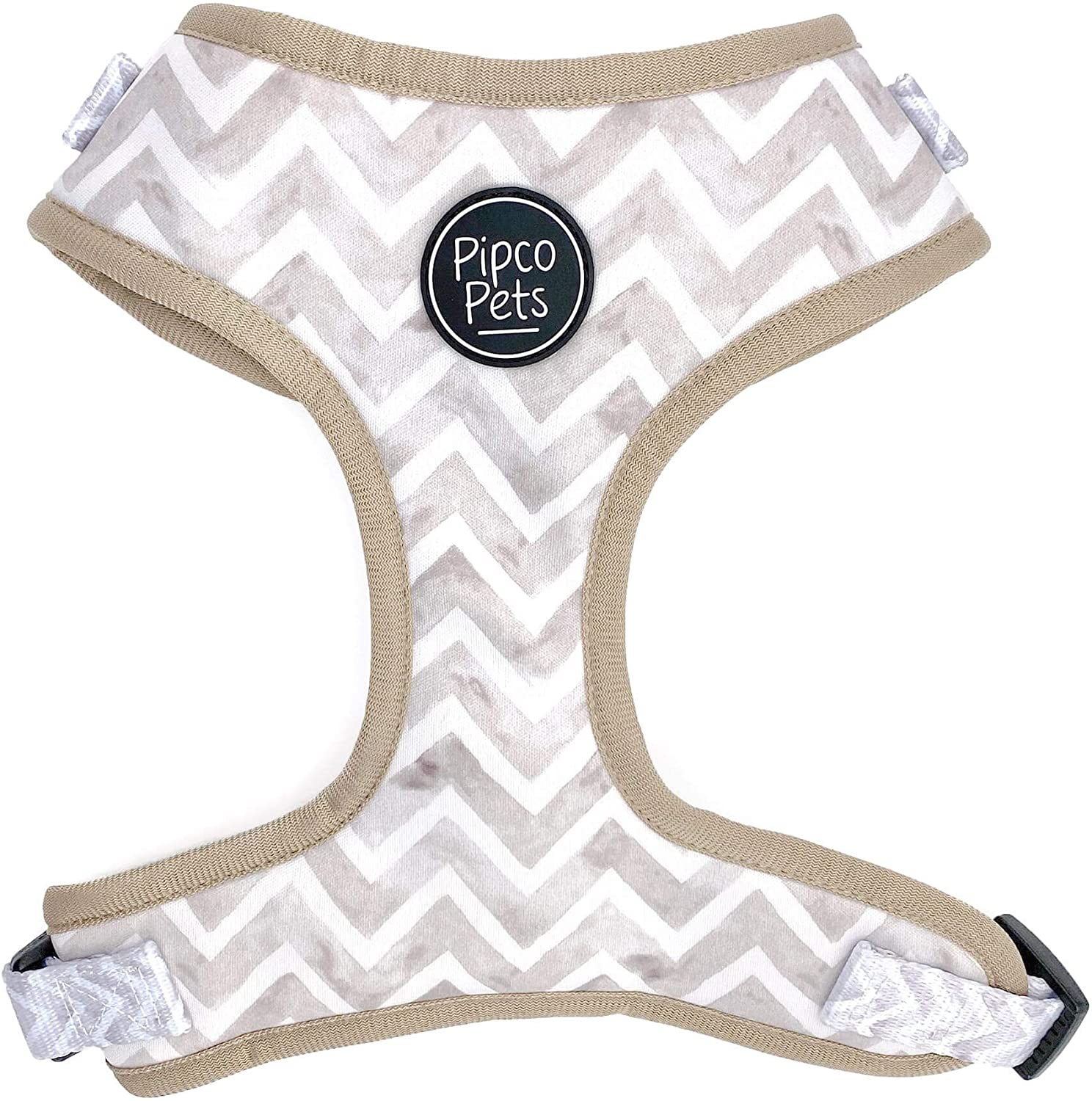 PIPCO PETS - Adjustable Dog Harness | Cute Colourful Patterns | Perfect Fit, Escape Proof Vest | Safe and Secure | Easy On/Off | (Large, Gettin' Ziggy) image number 5