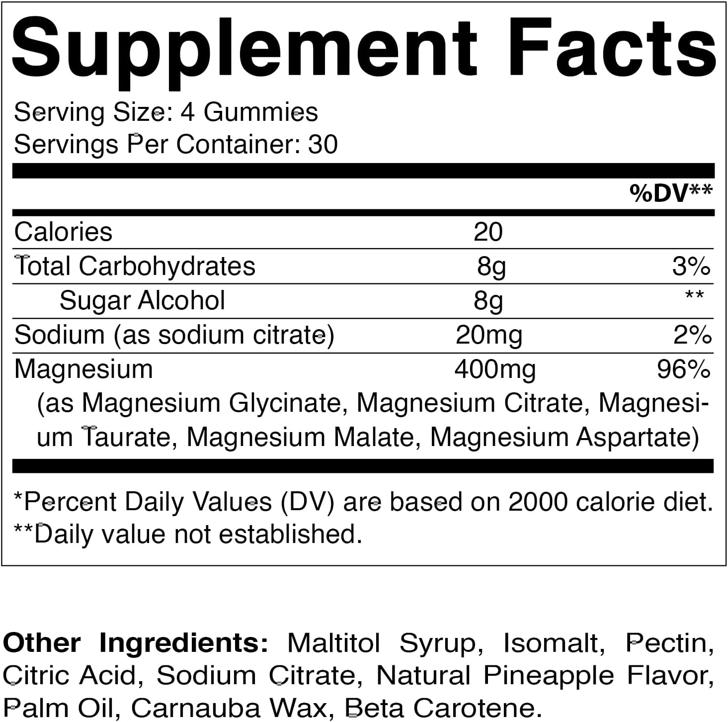 Vitamatic Sugar Free Magnesium Gummies - (MADE with GLYCINATE, CITRATE, TAURATE, MALATE, & ASPARTATE) - 400 Mg per Serving - 120 Gummies - Promotes Healthy Relaxation, Muscle, Bone, & Energy Support