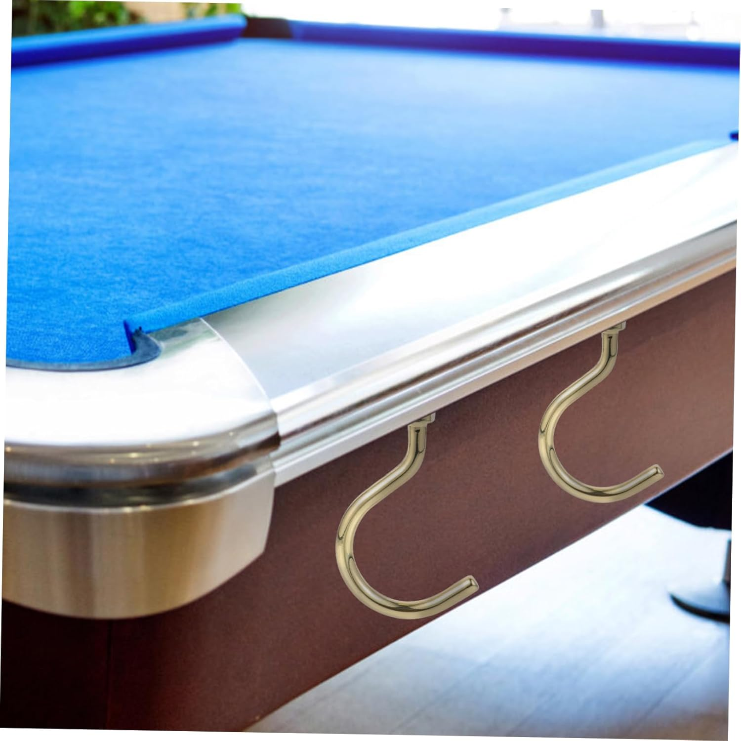HANABASS 5Pcs Metal Pool Cue Rack Replaceable Billiard Hook for Snooker Table Wear-Resistant Pool Hook for Billiard Table Accessories