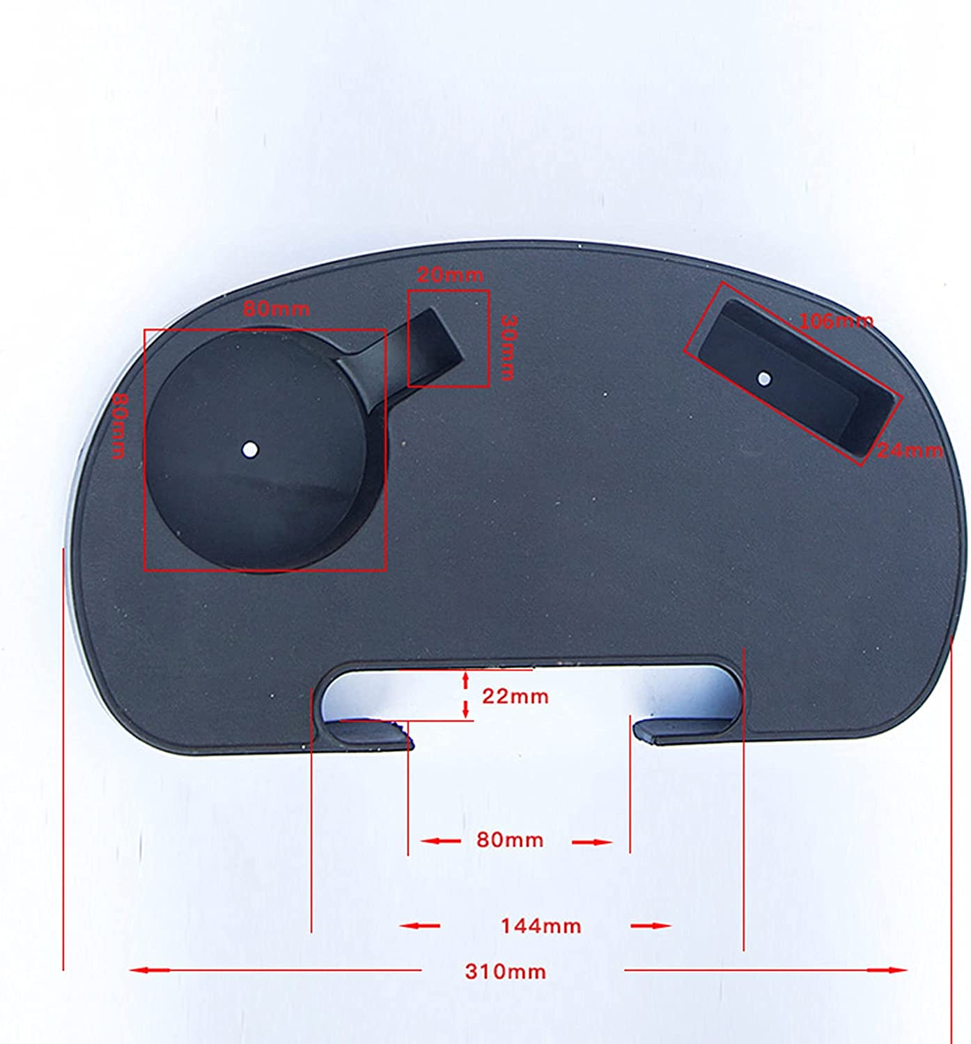 Clip on Side Chair Table Drink Tray Leisure Phone Cup Plastic Holder for Garden Beach Reclining Sun Lounger Accessories