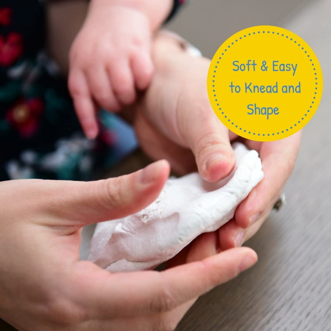 Baby Handprint & Footprint 2 Pack Air-Drying Clay Ornament Refills for Newborns & Infants to Make More Ornaments, Personalised Keepsake, Display on Room Wall, Nursery & Christmas Tree D&eacute;cor image number 6