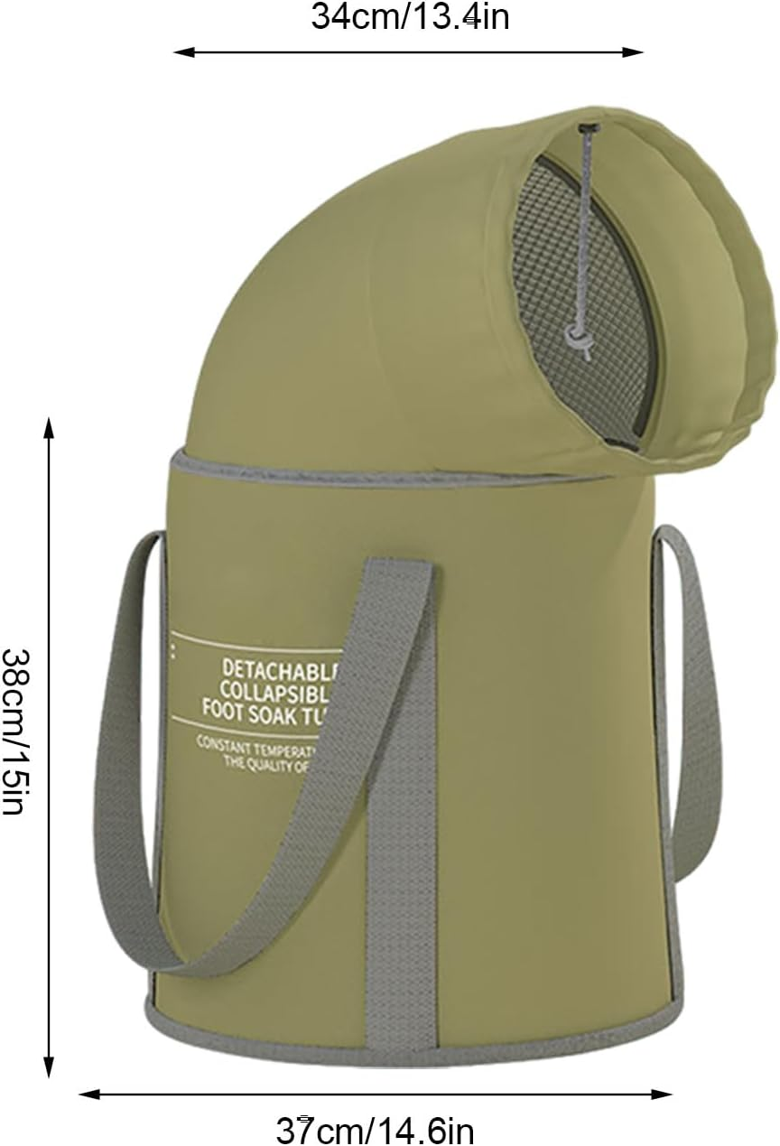 Foot Bath Bucket | Foldable Feet Soaking Tub Foot Bath Basin | Feet Soaking Tub and Foot Wash Basin for Foot Soak, Foot Spa and Laundry, Outdoor and Travel Hotplus image number 1