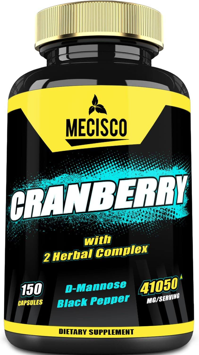 Cranberry Supplement for Womnen - 5-Month Supply - Blended with D-Mannose and Black Pepper - 150 Vegan Capsules image number 4