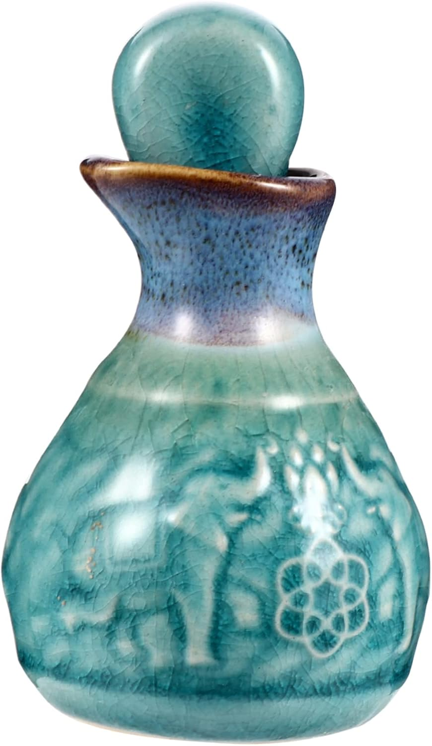 Small Essential Oil Perfume Bottle Dripping Stopper Decor Ceramic Travel Aromatherapy Bottle