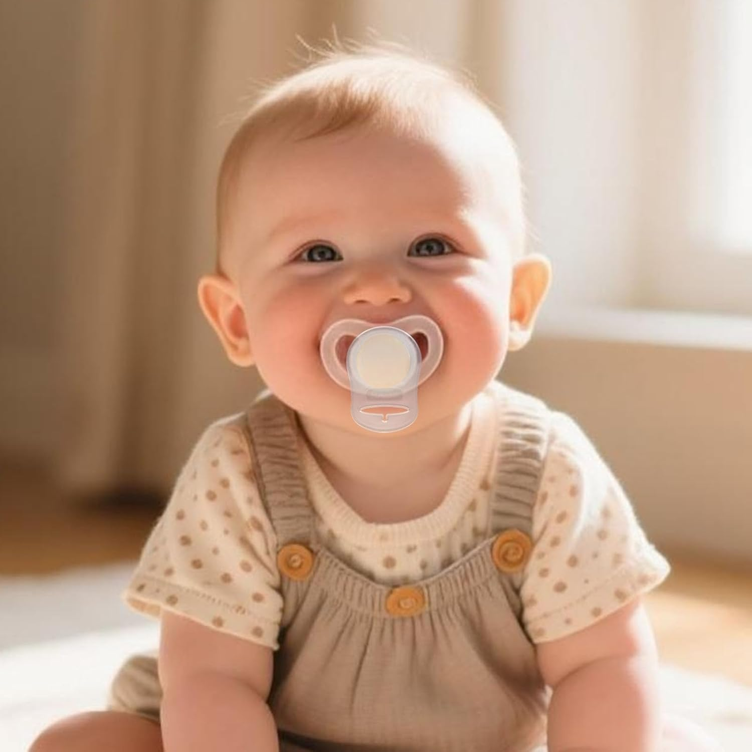 10Pcs Baby Nipple Clips Adapter Rings, Premium POM Holder Clips Newborns Universal Fit for Nipple Holder & Dummy Soother(Transparent) image number 5