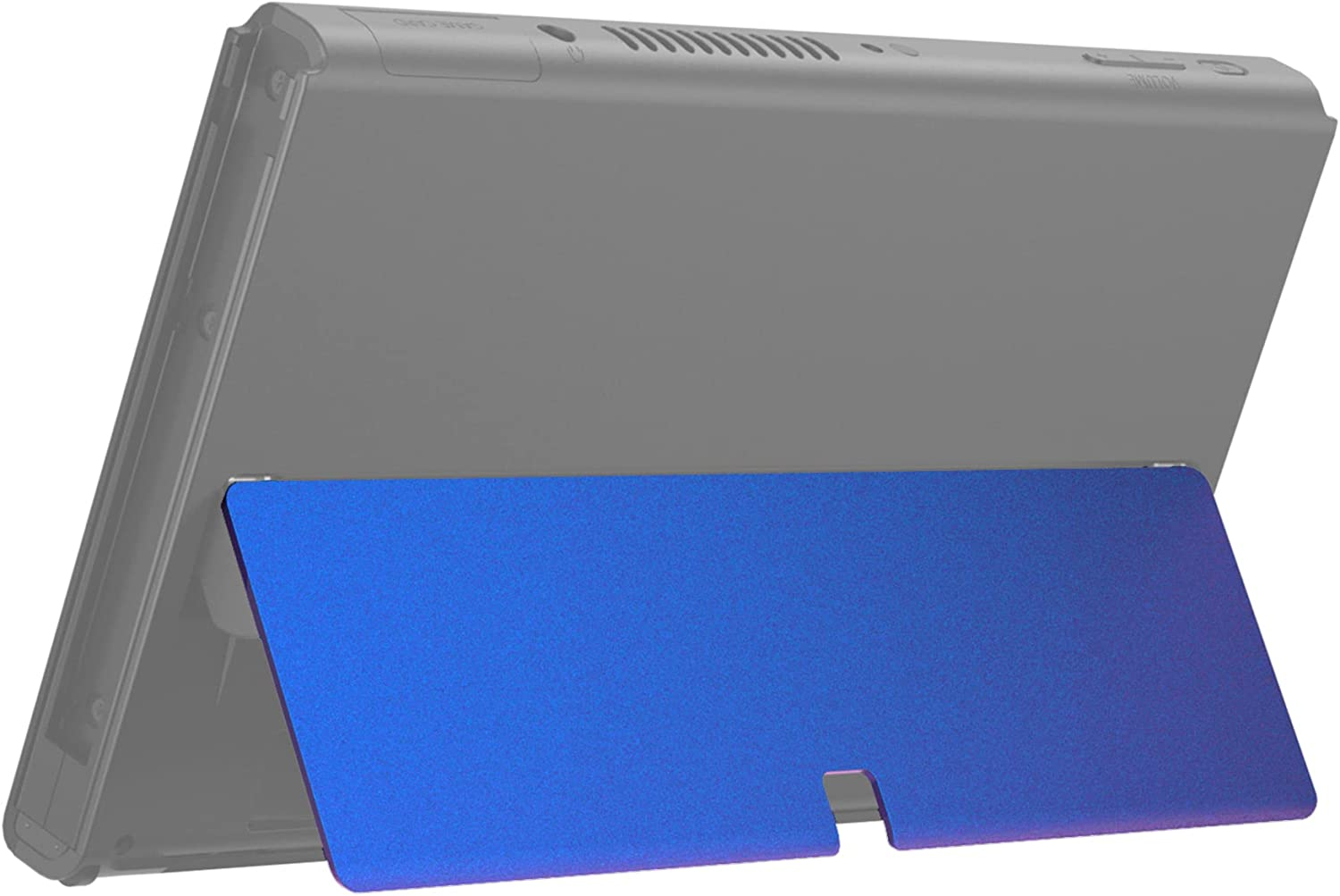 Extremerate Vampire Red Soft Touch Replacement Metal Kickstand for Nintendo Switch OLED Console, Metal Back Bracket Holder Kick Stand for Nintendo Switch OLED - Console NOT Included