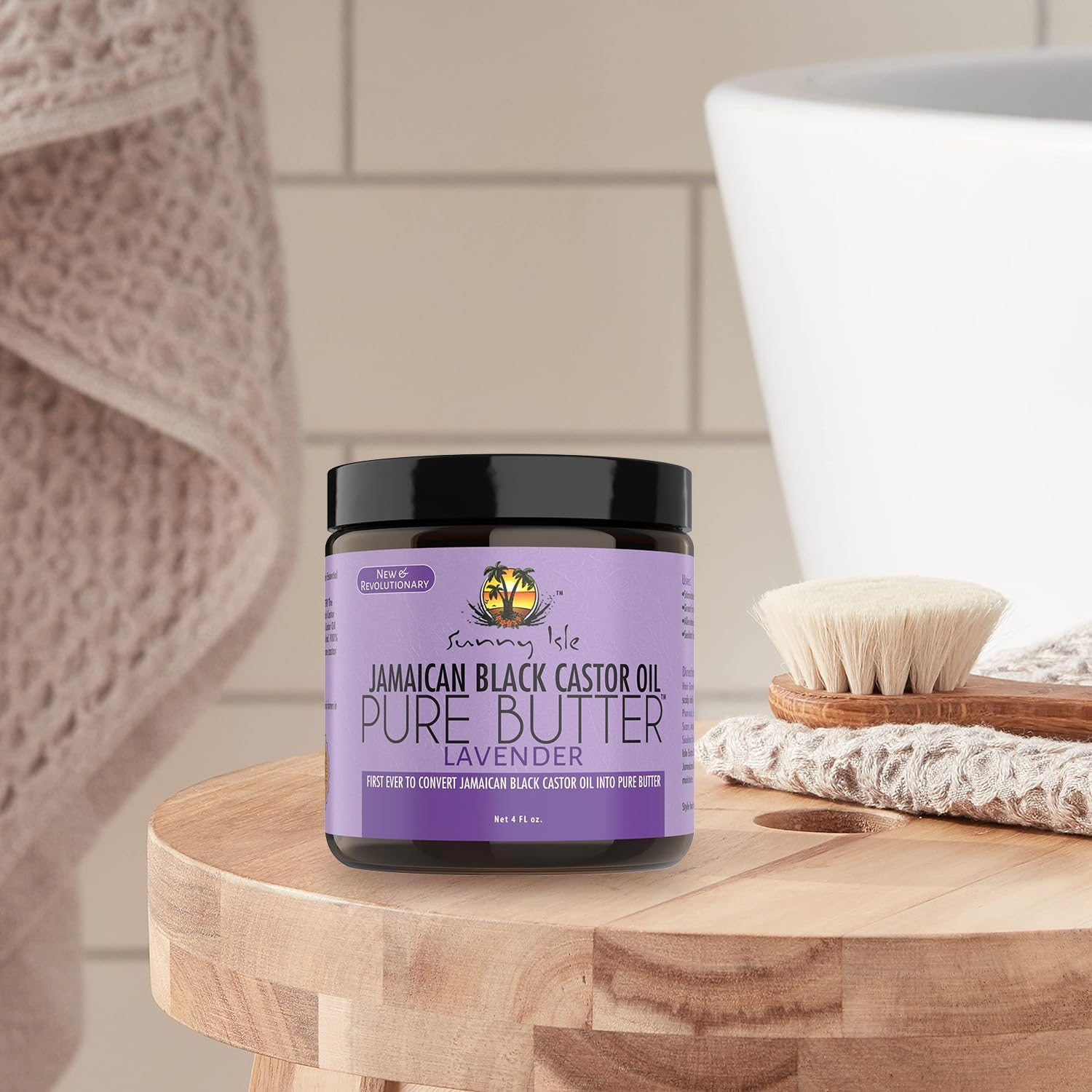(Pack of 1) - Sunny Isle Jamaican Black Castor Oil Pure Butter Lavender 120Ml (Pack of 1)
