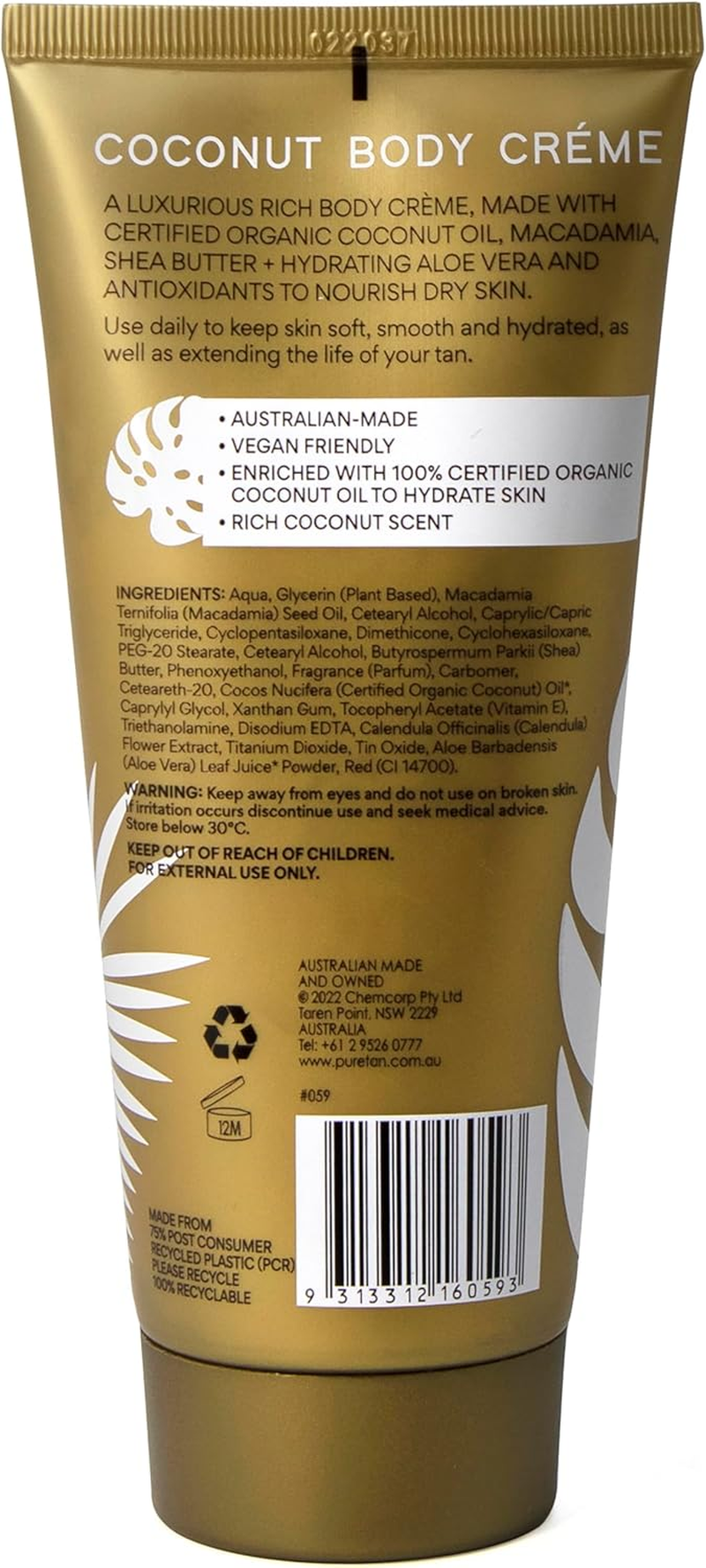 Coconut Body Creme 200 Ml image number 3