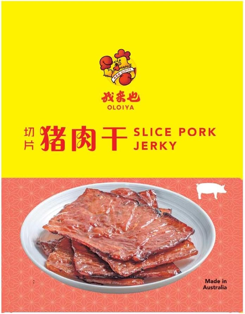 OLOIYA Sliced Pork Jerky Specialty Meat Snack Flavorful Read to Eat Snack Sweet Spicy Flavor Dried Meat Snack with 15.9 Protein per Serving, 190G image number 1