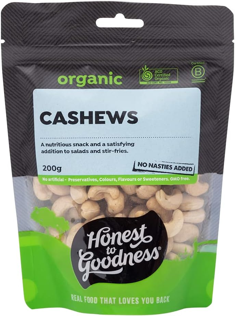 Honest to Goodness, Organic Cashews, 1 Kilogram - Natural Goodness Known for Their Rich, Buttery, Nutty Flavor, Ideal for Various Culinary Applications. image number 3