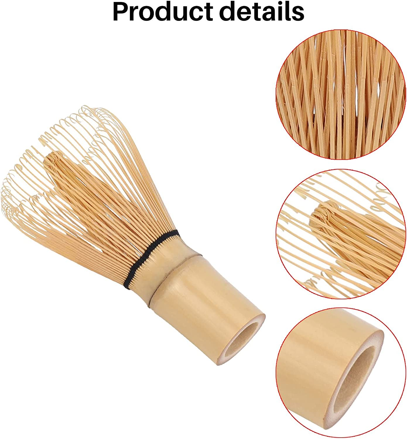 Japanese Matcha Tea Set(3 Pcs) - Matcha Bamboo Whisk Tea Spoon,-Tea Ceremony Kit image number 2