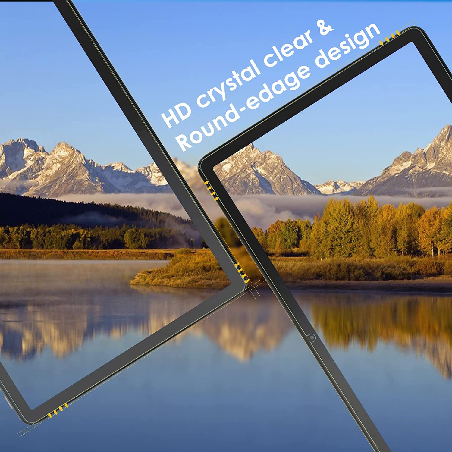Bighan 2 Pack Screen Protector Compatible with Lenovo Tab M10 plus 3Rd Gen 10.61", 9H Hardness Tempered Glass Film Clear Anti-Bubble Full Coverage Foil image number 6