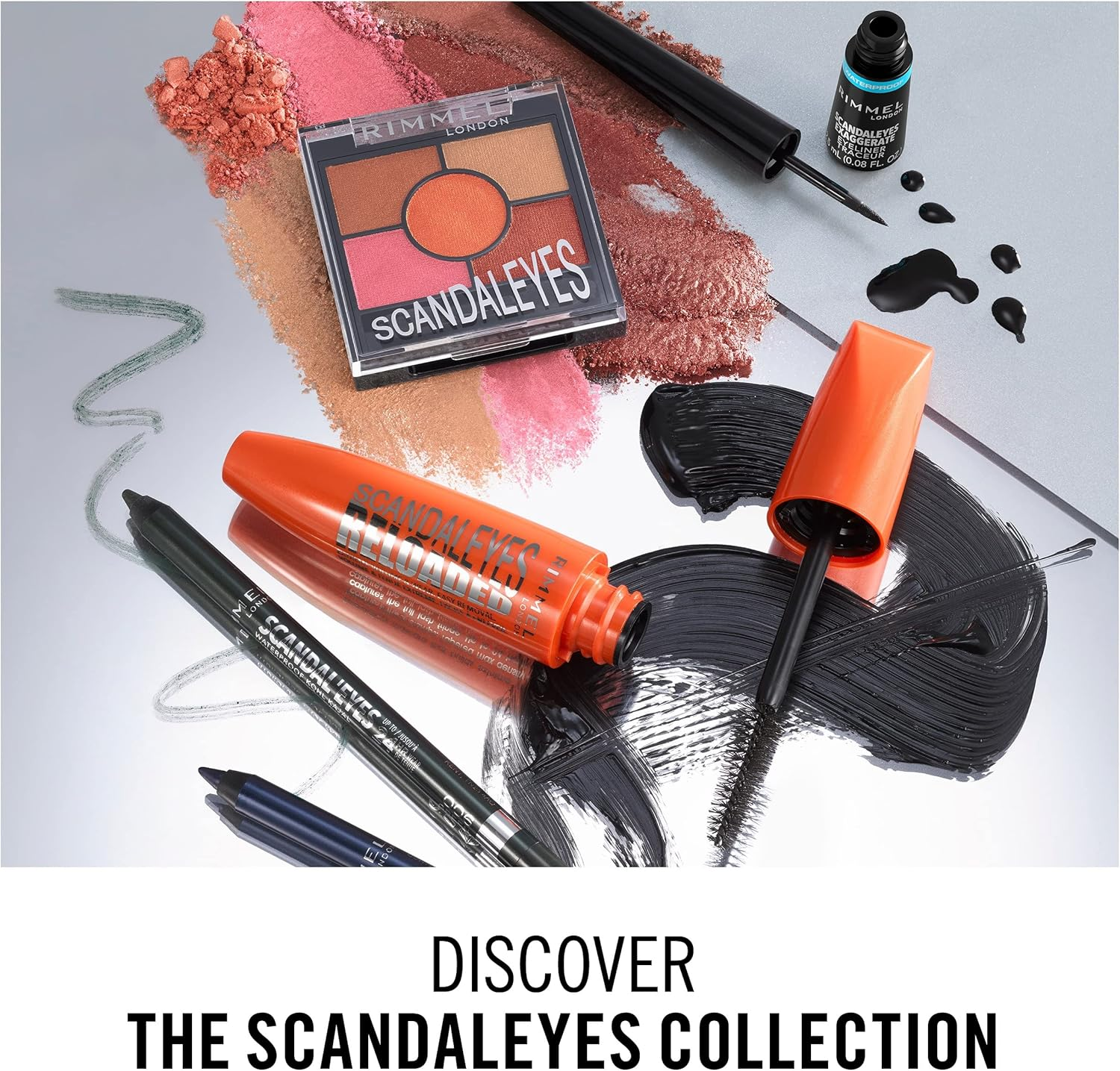 Rimmel London Scandaleyes 5 Pan Reno 04 Burgundy Pink image number 7