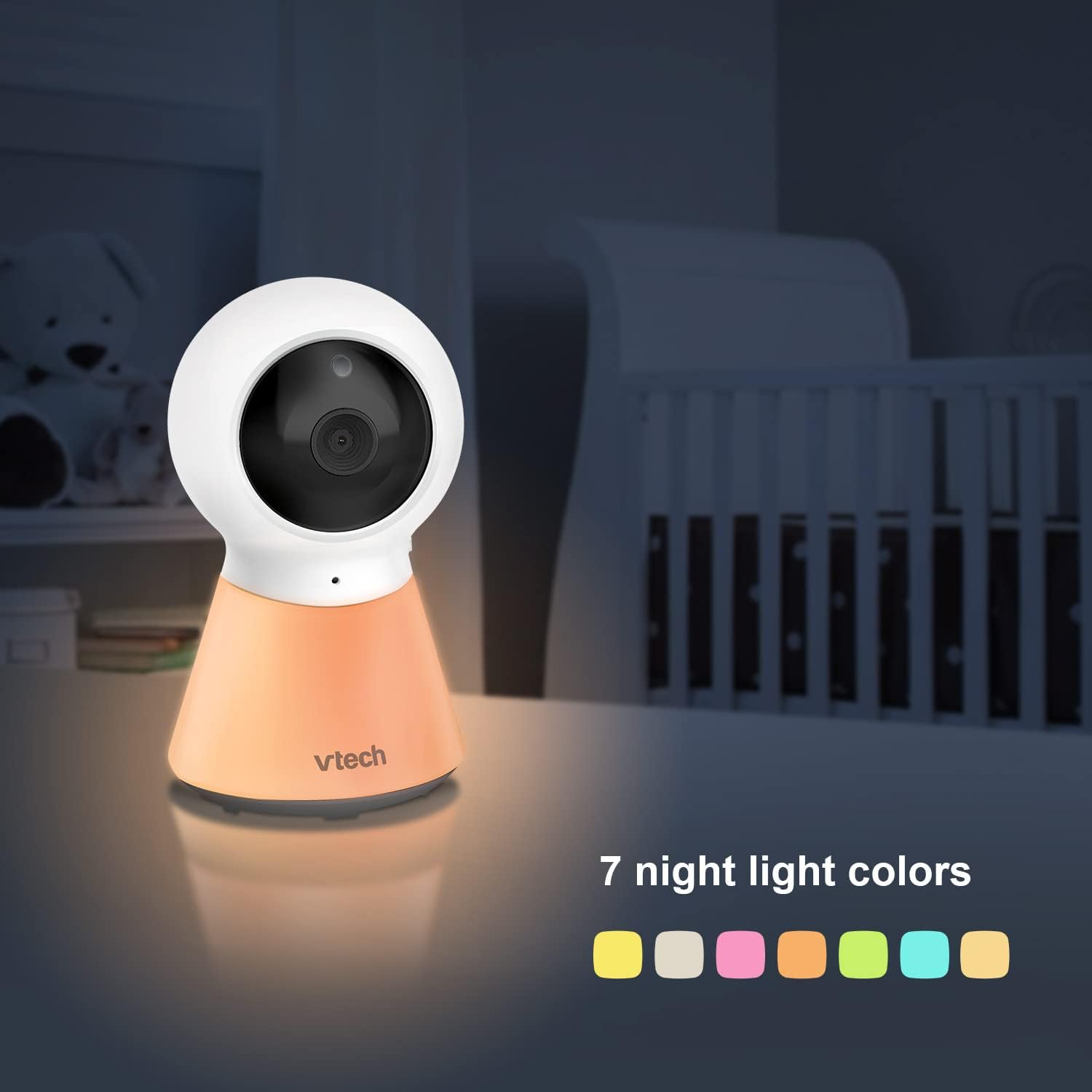 Vtech BM3350N 2.8" 2-Camera Full Colour Video Baby Monitor with Night Light, 2-Way Talk, Soothing Sounds, Room Temperature Monitor, up to 19 Hours Battery Life