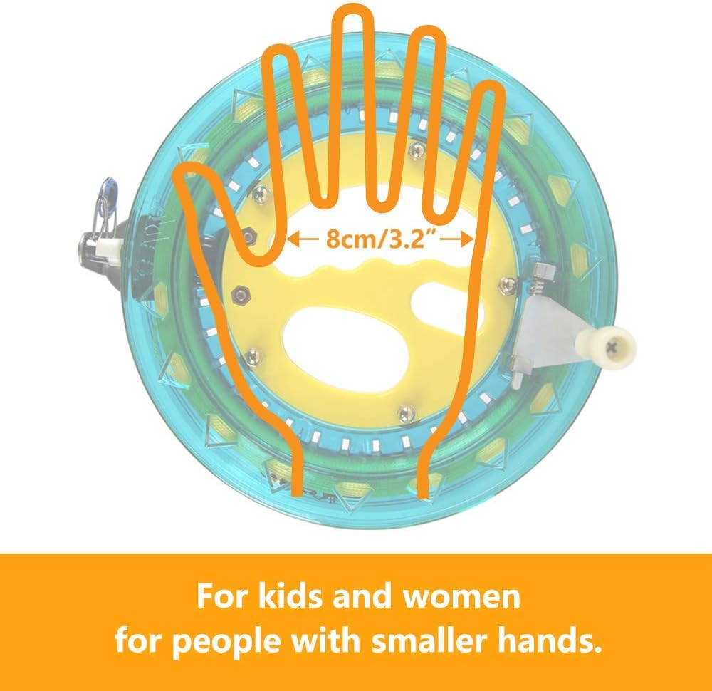 Kite String Reel Winder 7Inches Dia with 600 Ft Line (60 Lbs) for Kids Teens and Women - Purple image number 6