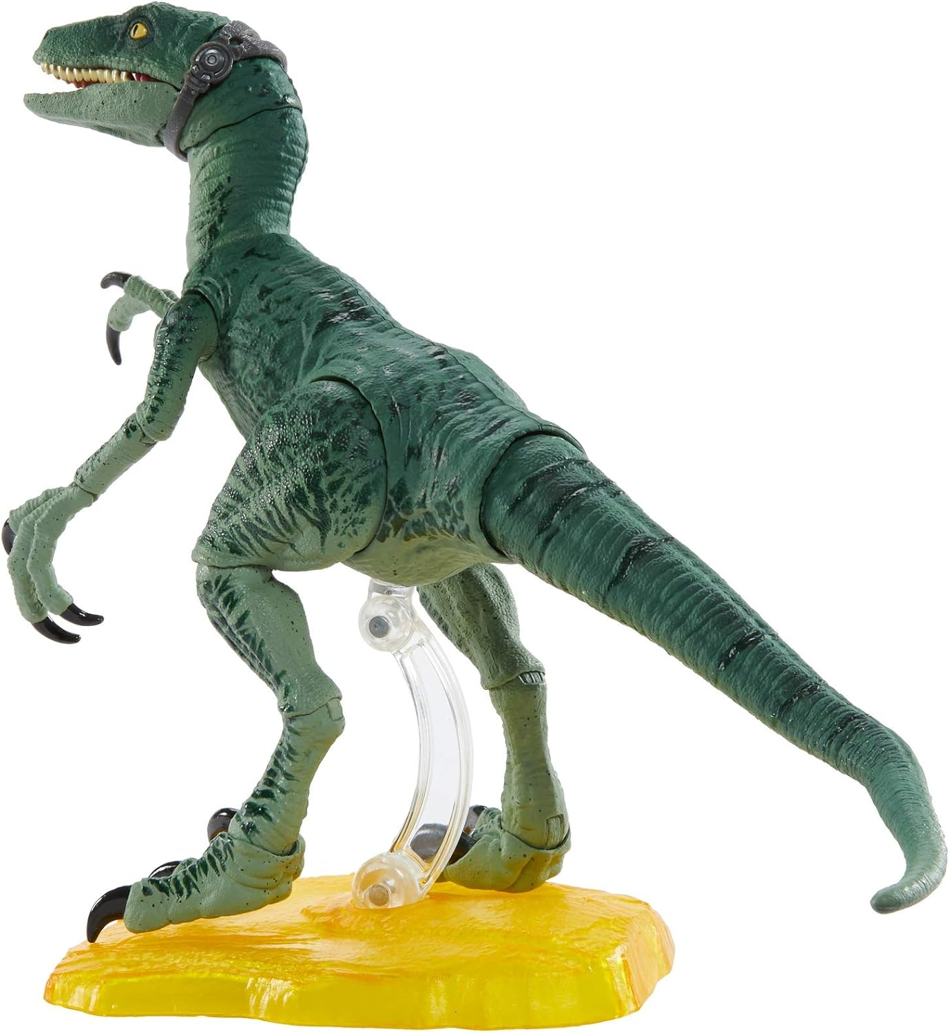 Jurassic World Amber Collection Velociraptor Delta 6-In Collectible Dinosaur Action Figure with Movie-Authentic Detail, Movable Joints & Figure Display Stand; for Ages 8 Years & Up image number 3