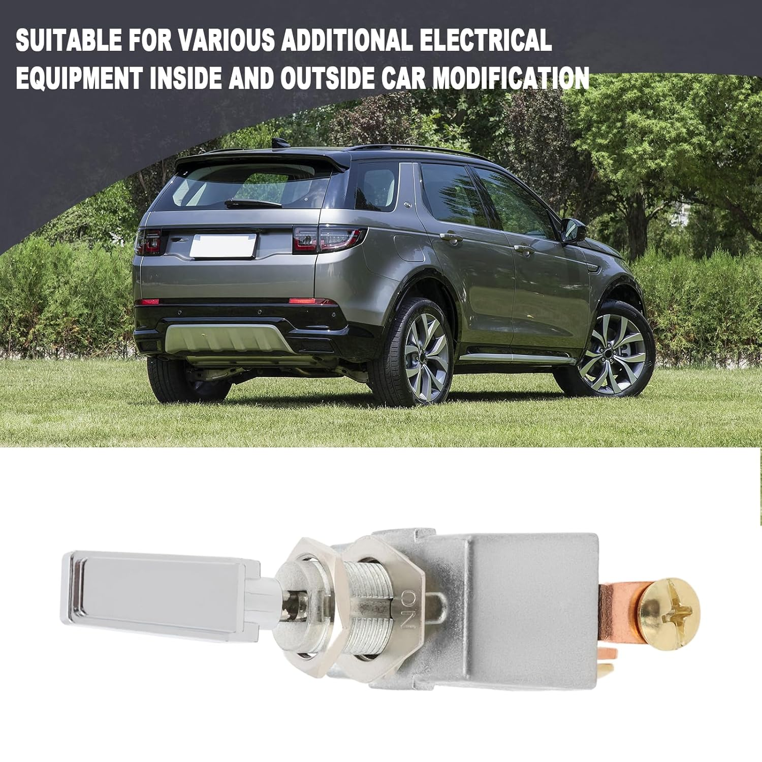 Emagtech 2PCS 3 Position Automotive Toggle Switch On/Off/On 50A 12V DC Heavy Duty High Current Toggle Switch for Automobile Modified Lights Electrical Equipment image number 2