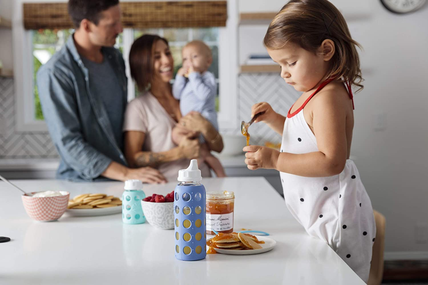 Lifefactory 120Ml and 265Ml Baby Mixed Starter 4-Bottle Set, Mint/Lavender/Kale/Grape,, Multi,, 2 X 120Ml Bottles, 2 X 265Ml Bottles, 1130 Grams image number 4