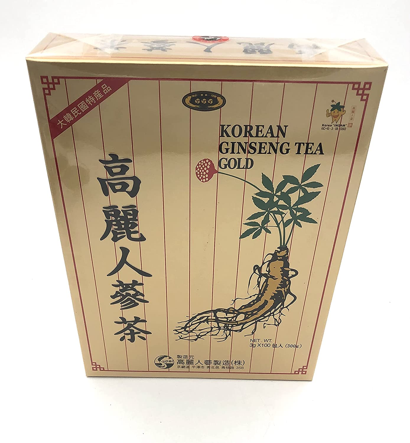 Korean Ginseng Tea Gold 100 Teabags