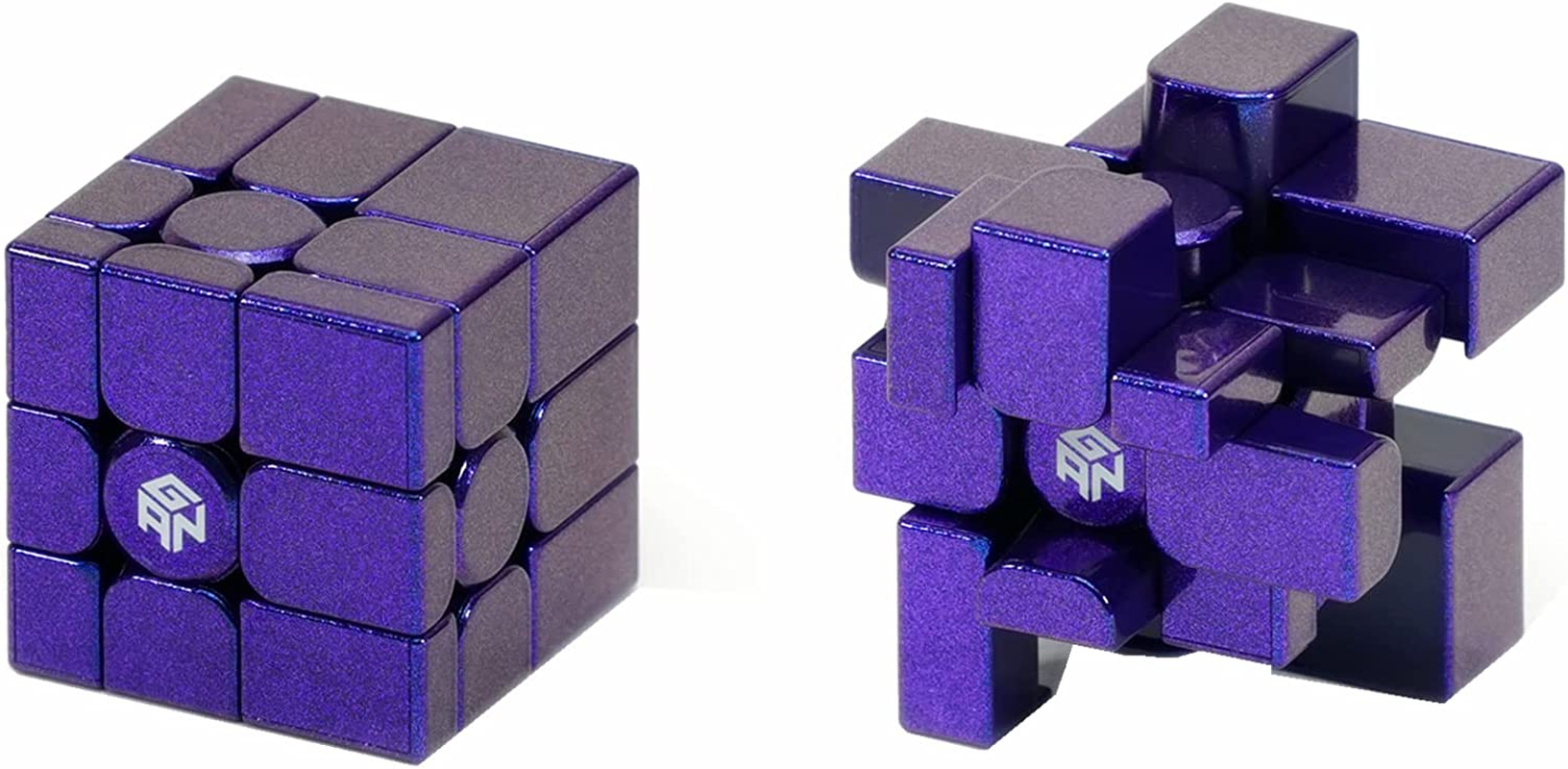 Cuberspeed Gan Mirror Cube Uv Coated Speed Cube Purple Gan Mirror Blocks Magnetic Cube Puzzle image number 1