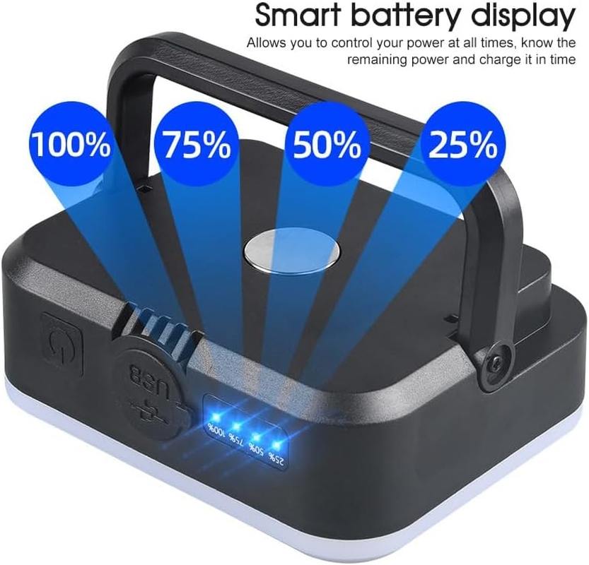 Tootoo LED Solar Camping Lantern USB Rechargeable Outdoor Tent Emergency Night Light image number 1