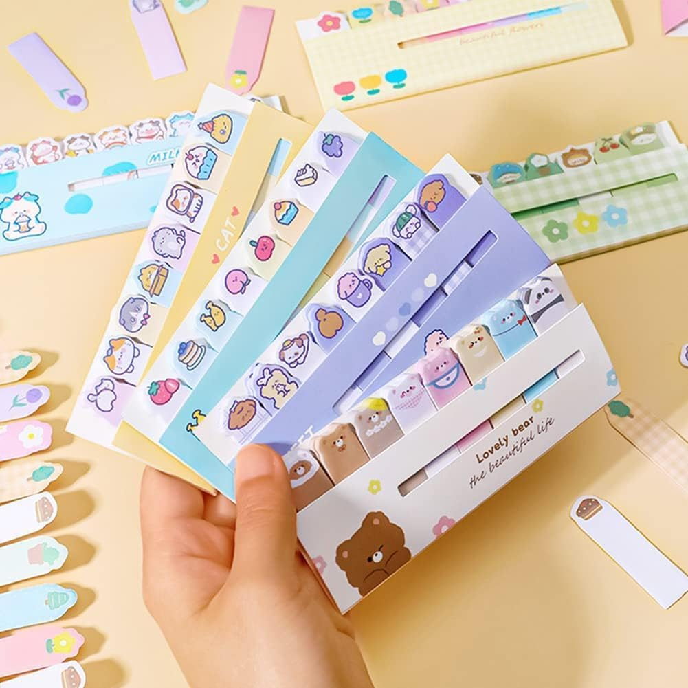24Pack Sticky Notes, Mini Self-Stick Index Tabs, Colorful Animal Group Marker Tabs for Home Office Students, 8 Styles 120 Sheets/Pack (2880 Sheets Total), Office Supplies & Gifts image number 3