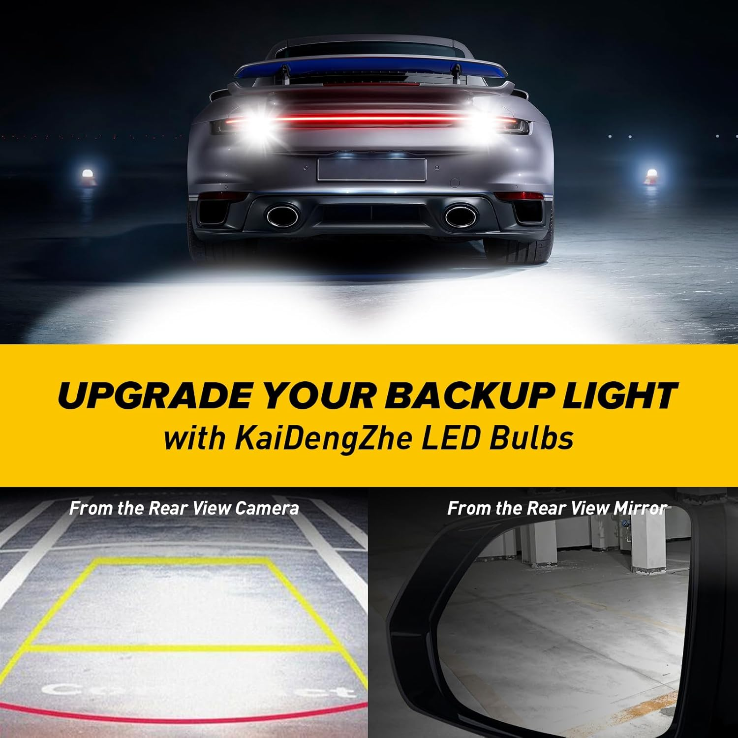 Kaidengzhe 1157 LED Light Bulbs, 42SMD 3030 Chipsets BAY15D P21/5W Light Bulb Tail Lamp for Car Trailer Truck Replacement P21/5W LED Brake Light Bulb Plug & Play 21W/18W Bipolar, Xenon White, 2 PCS image number 2