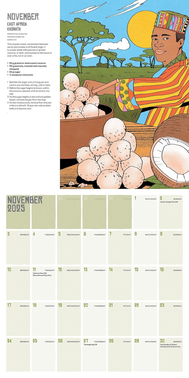 World in Your Kitchen Calendar 2025 image number 1