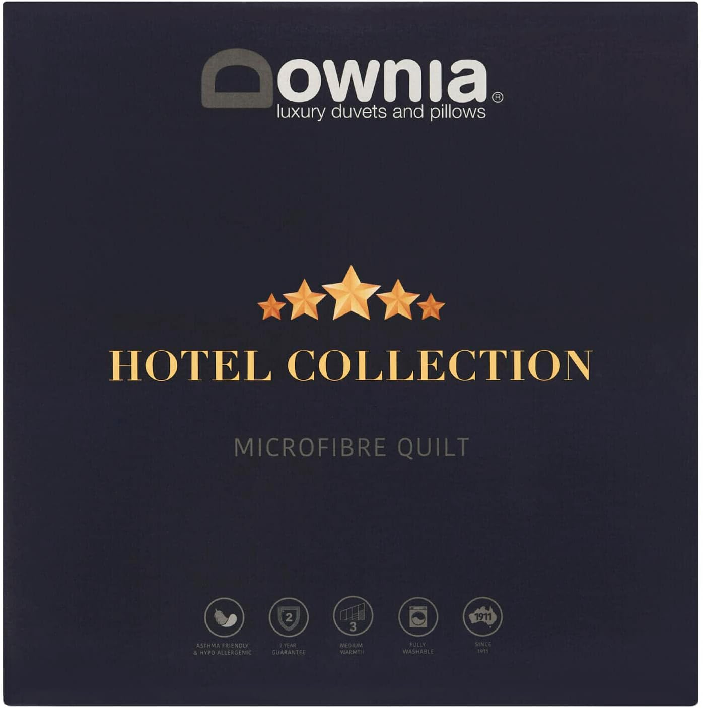 Downia Hotel Collection Microfibre Quilt, White, King