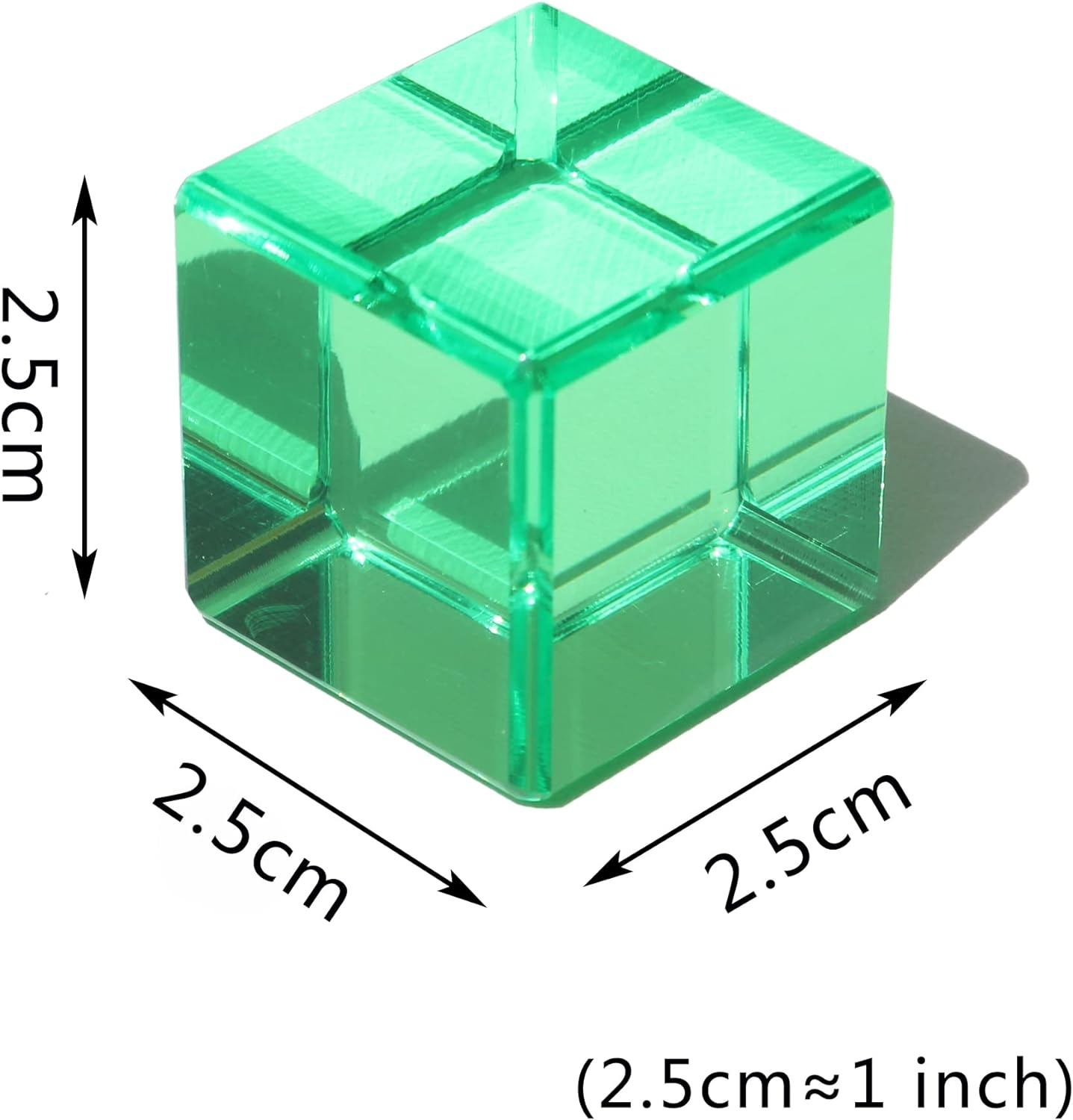 Rainbow Crystal Acrylic Cubes Children Learning Color Light Shadow Toy, Stacking Gem Blocks Sensory Building Blocks for Kids(32Pcs)&hellip;