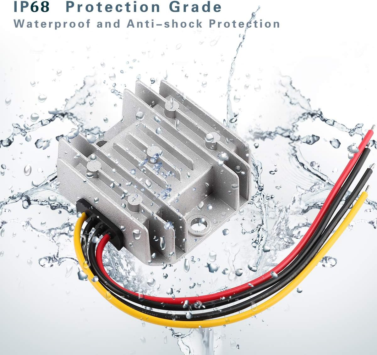 DC Voltage Converter Boost Converter DC 12V Step up to 24V 3A 72W Voltage Regulator Waterproof Module Transformer for Golf Cart Club Car image number 3