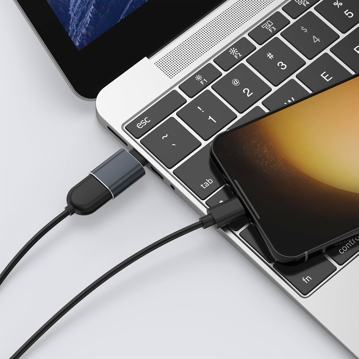 4 Pack USB C to USB Adapter for Iphone 16 Charger Adapter,Usb C Male to USB a Female 3.0 OTG Adapter,Fast Charge and Sync Converter for Apple Watch Series 10,Iphone 15 13 14 12 Pro Max image number 4