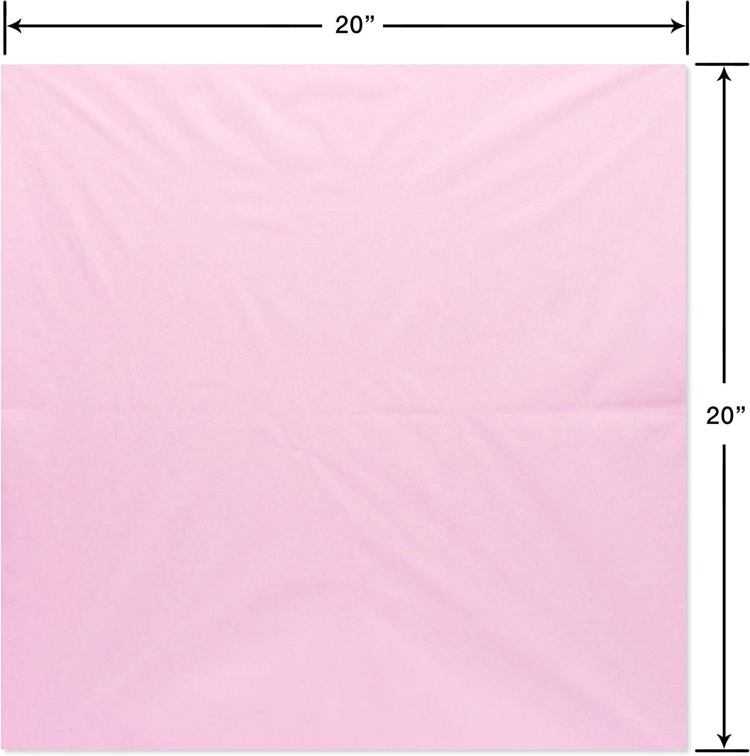 American Greetings 125 Sheets 20 In. X 20 In. Bulk Light Pink Tissue Paper for Graduation, Birthdays and All Occasions image number 1