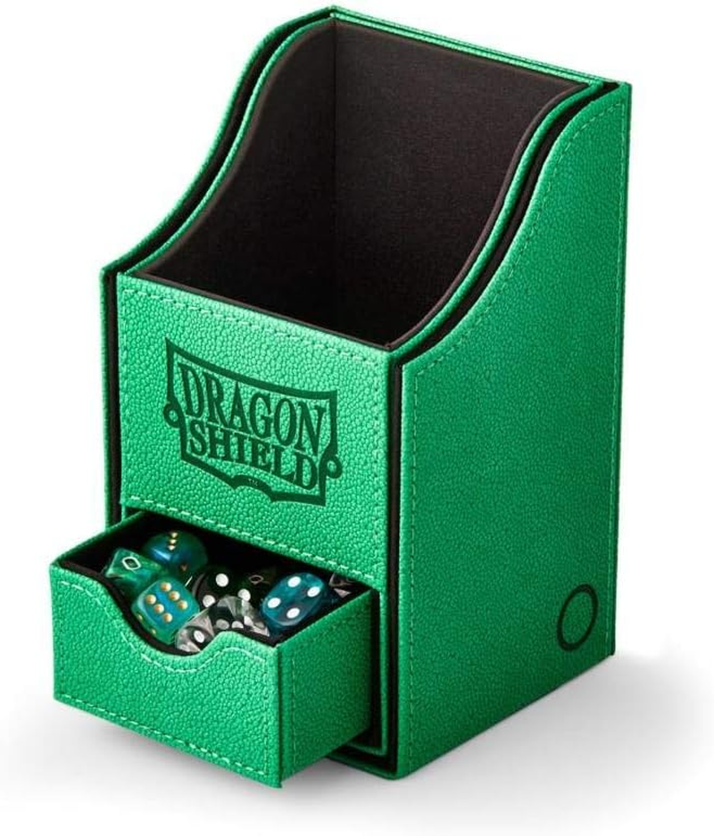 Dragon Shield Nest plus Deck Box, Light Green/Black - Light Grey/Black image number 1