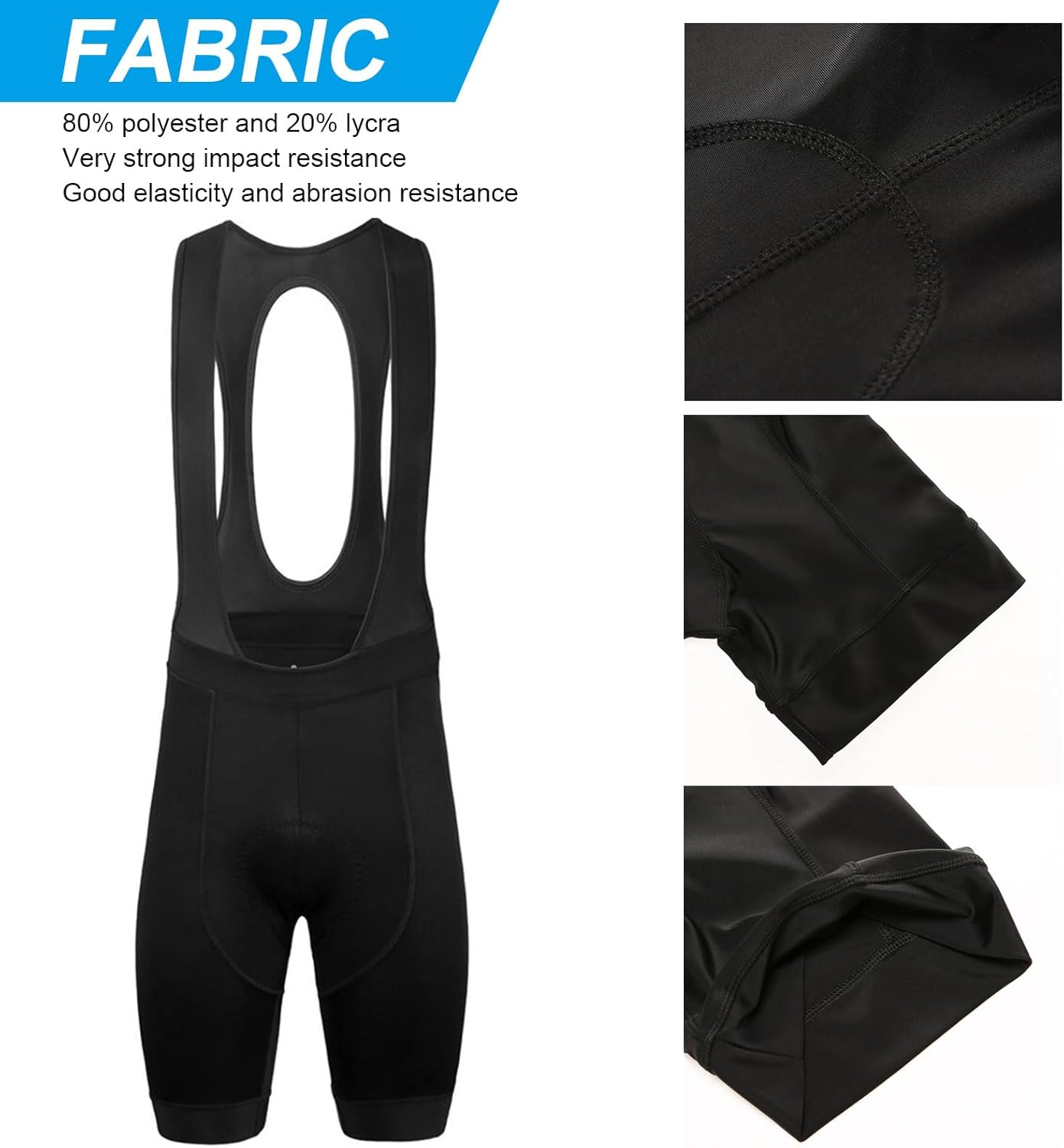 Men&rsquo;S Camo Cycling Bibs Shorts - 3D Gel Padded Performance Bibs - High Elastic, Breathable Bicycle Shorts for MTB and Road Bike image number 5