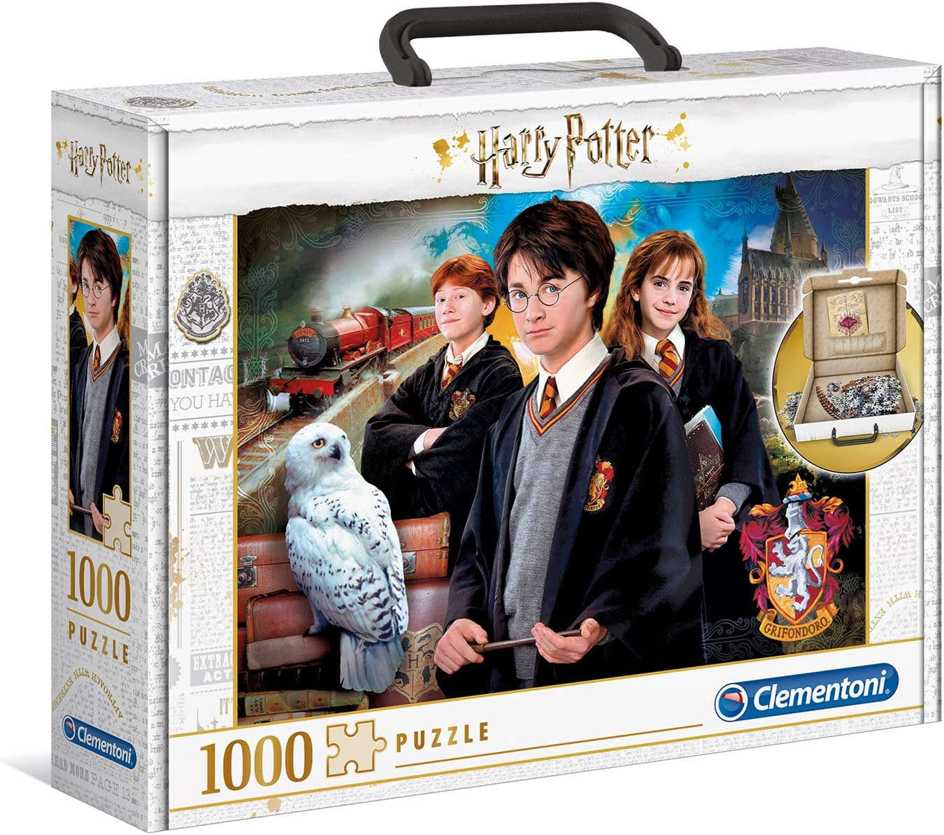 Clementoni Harry Potter and the Chamber of Secrets Brief Case Puzzle 1000 Pieces (61882) image number 1