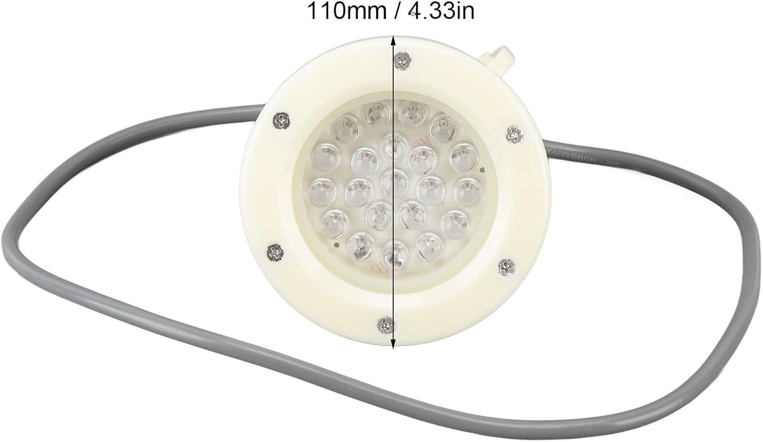 Submersible LED Light Underwater Orange Yellow Light 110Mm 220Volt Waterproof Pool Light image number 3