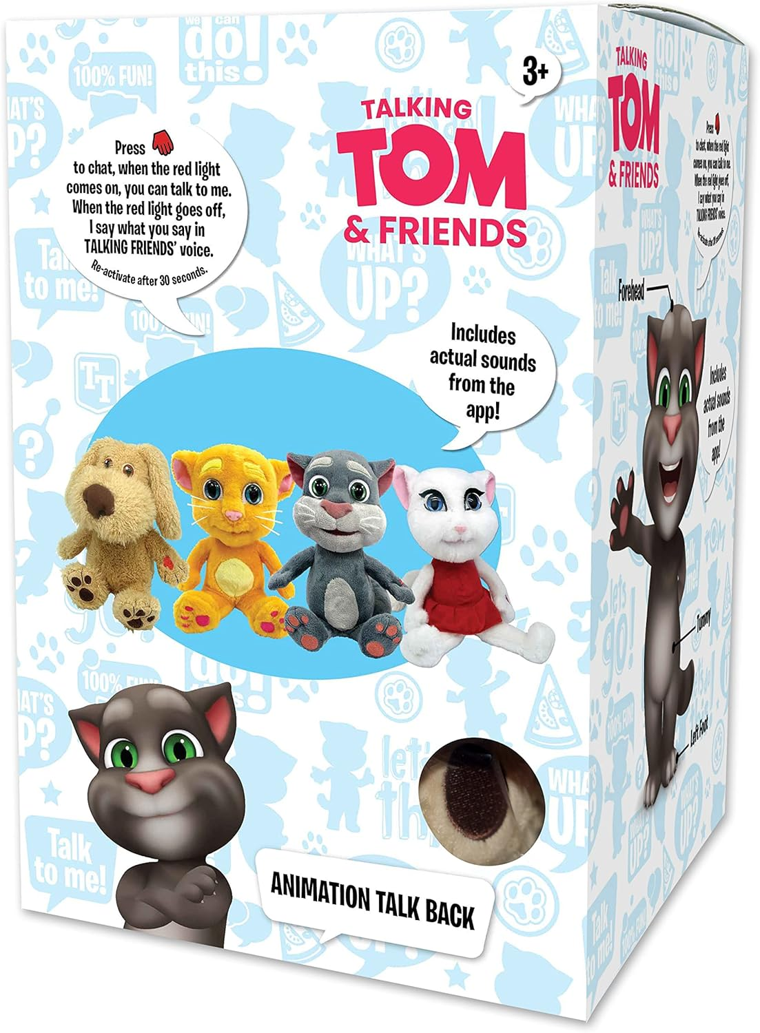 Talking Friends Talking Ben Animated Interactive Cuddly Plush Toy with Talkback 12 Inches / 30CM Tall