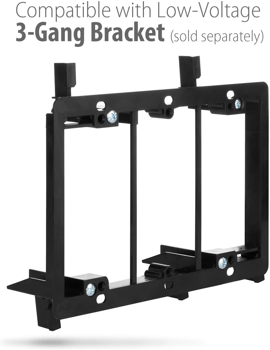 Fosmon 3-Gang 7.2 Surround Sound Distribution Wall Plate, Home Theater Gold Plated Copper Banana Binding Post Coupler Type Wall Plate for 7 Speakers, 2 RCA Jacks for Subwoofers and 3 HDMI Ports image number 2