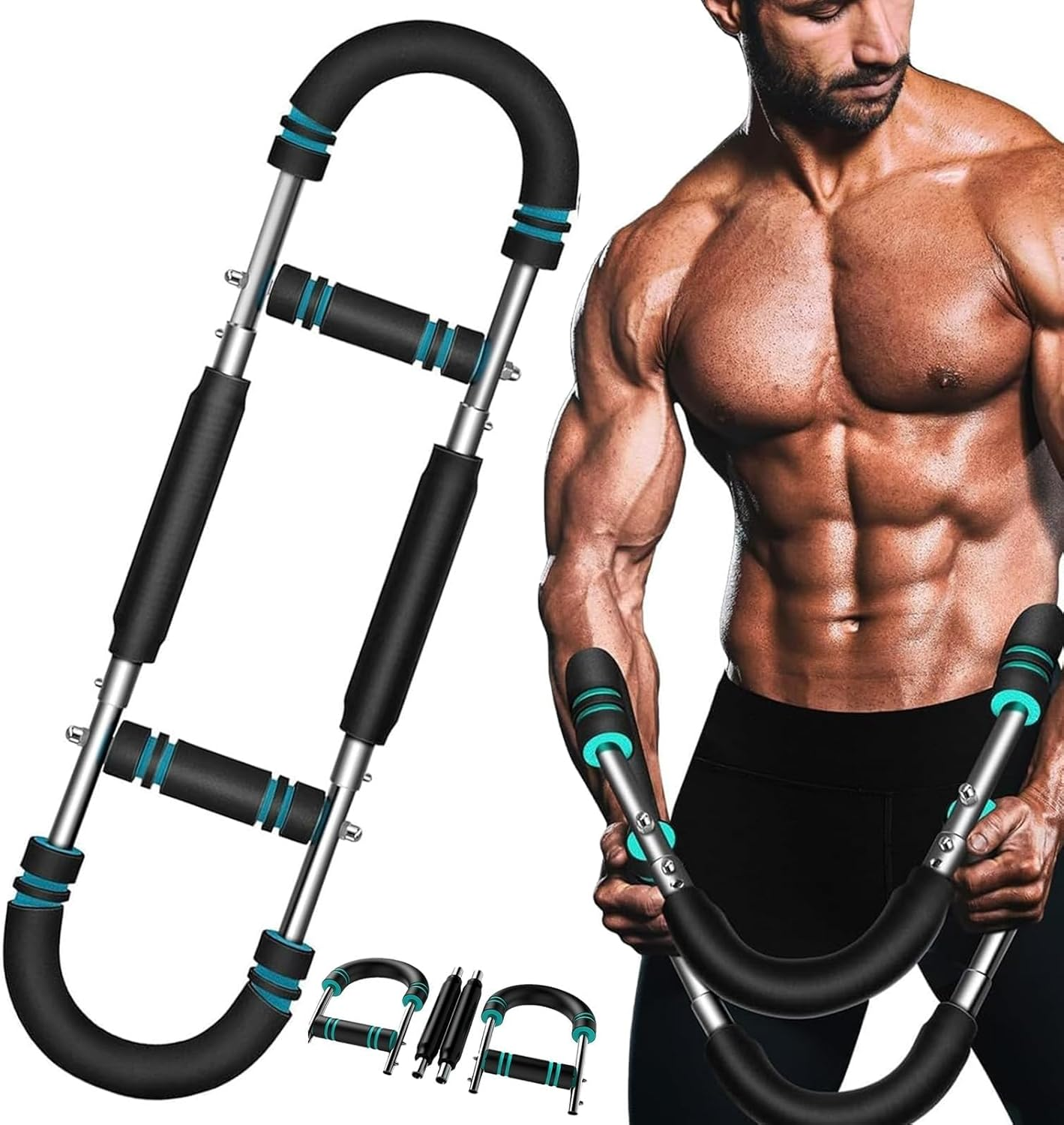 Twister Arm Trainer, Adjustable Chest Workout Equipment, Detachable Design, Arm Strength Trainer, Shoulder Workout, Portable Spring Resistance for Home Workout Equipment image number 4