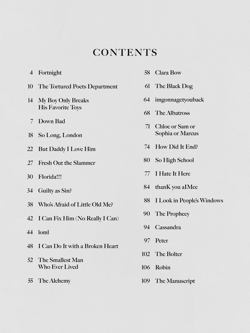 Taylor Swift - the Tortured Poets Department: the Anthology - Guitar Chords with Lyrics Songbook image number 5