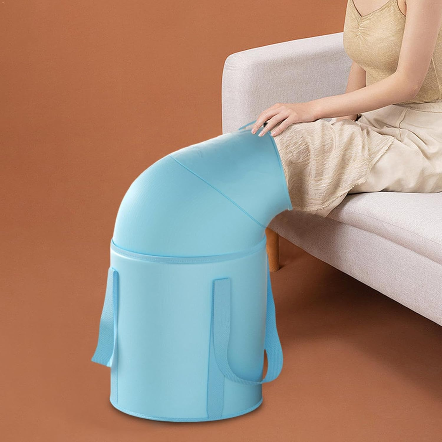 Foot Spa Soak Tub, Foldable Foot Basin Tub Bucket, Portable Foot Soak Tub for Camping, Picnic, Hiking, Rowing, Fishing image number 4