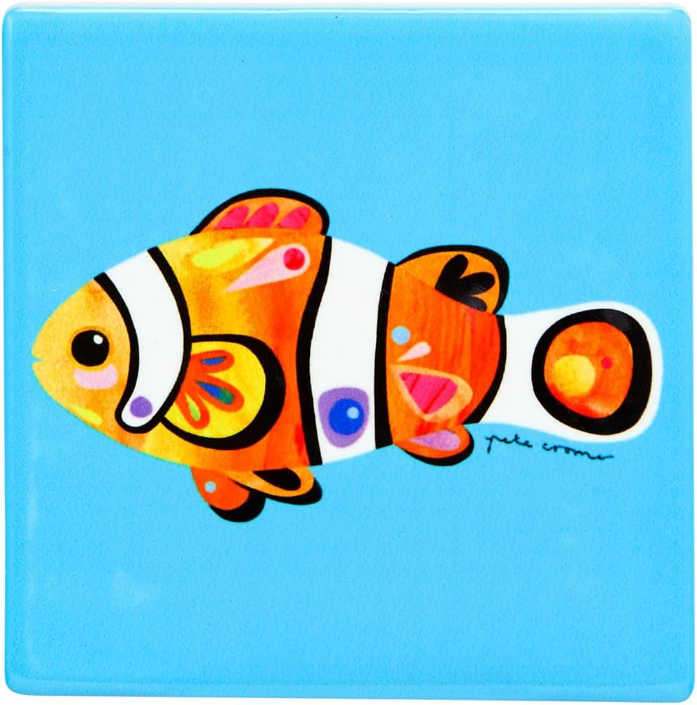 Maxwell & Williams Pete Cromer Ozzie Ocean Cork Back Coaster 10.5Cm Set of 4 Assorted Gift Boxed image number 2